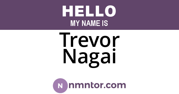 Trevor Nagai