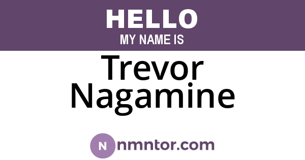 Trevor Nagamine