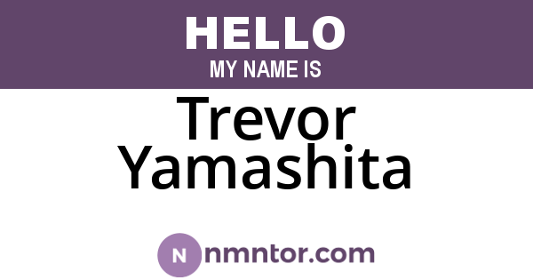 Trevor Yamashita