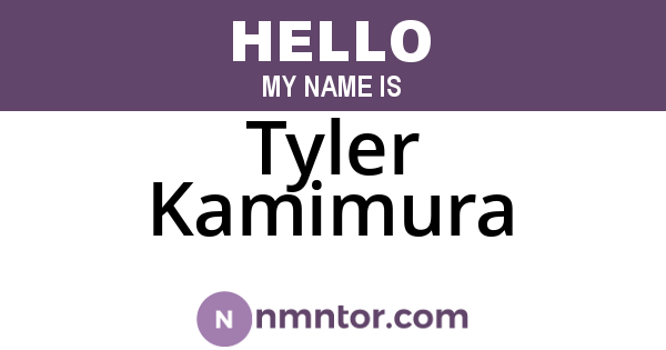 Tyler Kamimura