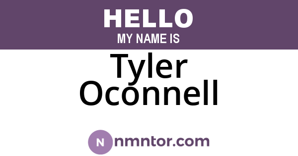 Tyler Oconnell