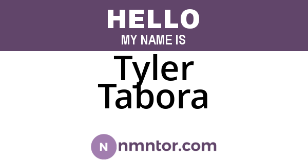 Tyler Tabora