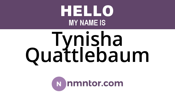 Tynisha Quattlebaum