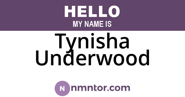 Tynisha Underwood
