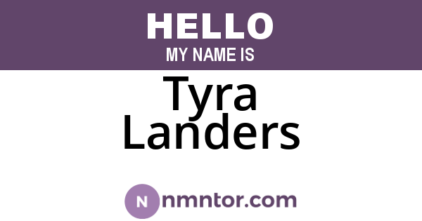 Tyra Landers