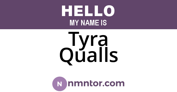 Tyra Qualls