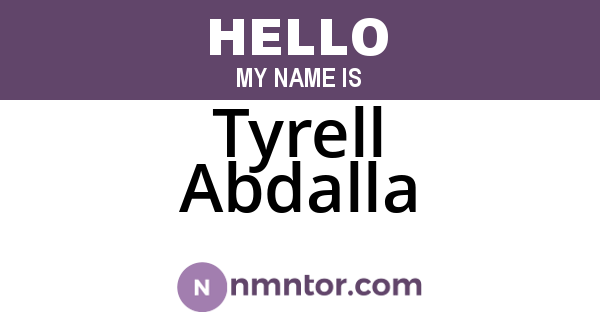 Tyrell Abdalla