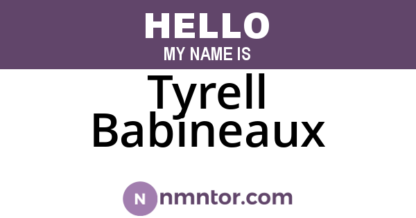 Tyrell Babineaux