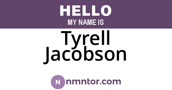Tyrell Jacobson