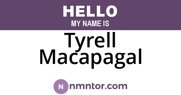 Tyrell Macapagal