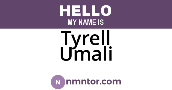 Tyrell Umali