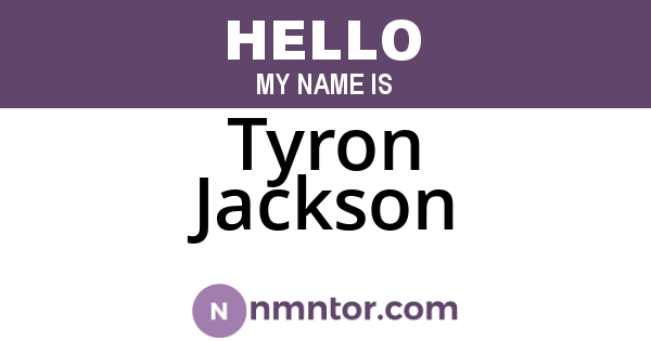 Tyron Jackson
