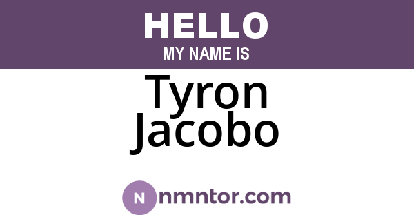 Tyron Jacobo
