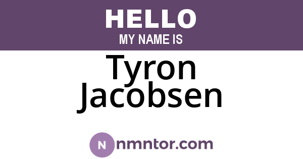 Tyron Jacobsen
