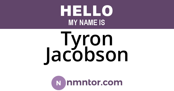 Tyron Jacobson