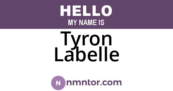 Tyron Labelle