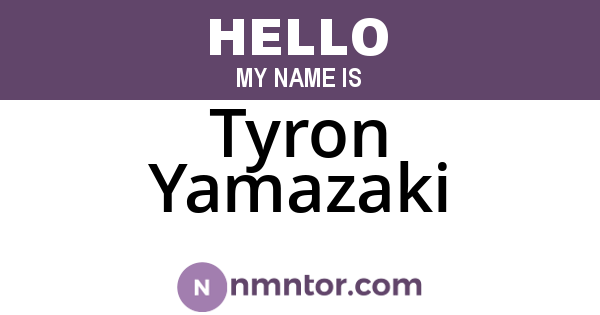 Tyron Yamazaki