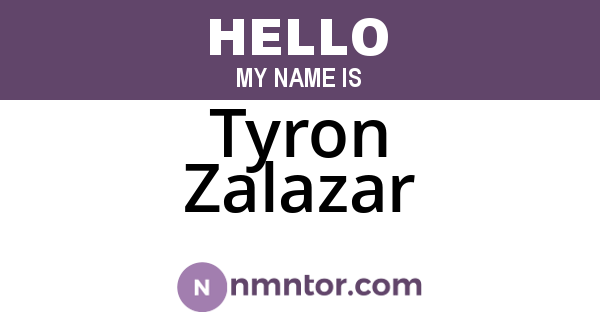Tyron Zalazar