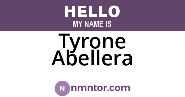 Tyrone Abellera