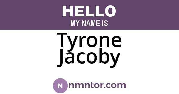 Tyrone Jacoby