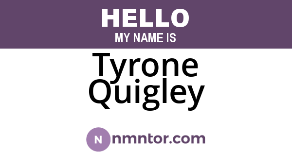 Tyrone Quigley