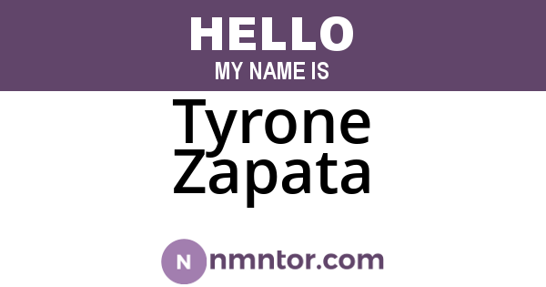 Tyrone Zapata