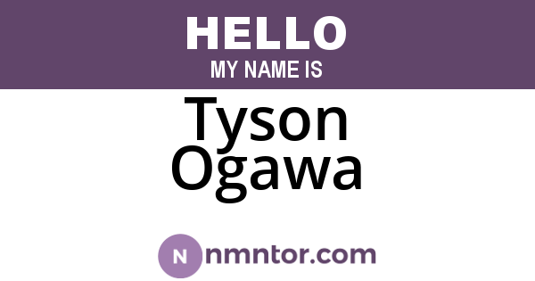 Tyson Ogawa