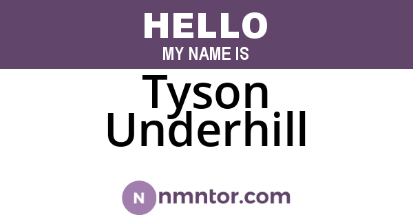 Tyson Underhill