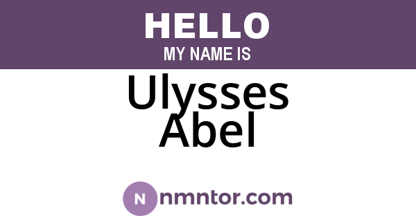 Ulysses Abel