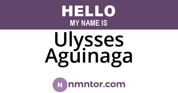 Ulysses Aguinaga