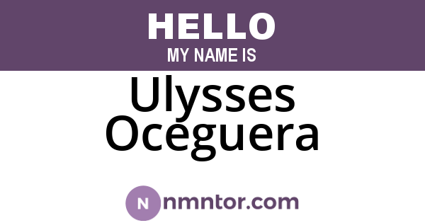 Ulysses Oceguera