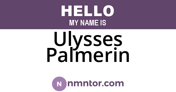 Ulysses Palmerin