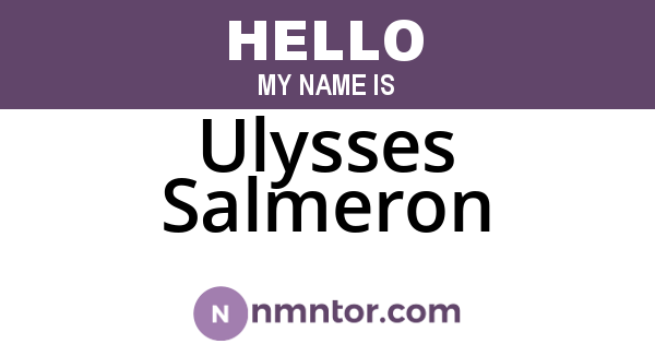 Ulysses Salmeron