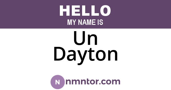 Un Dayton