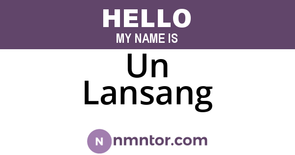 Un Lansang