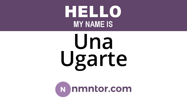Una Ugarte