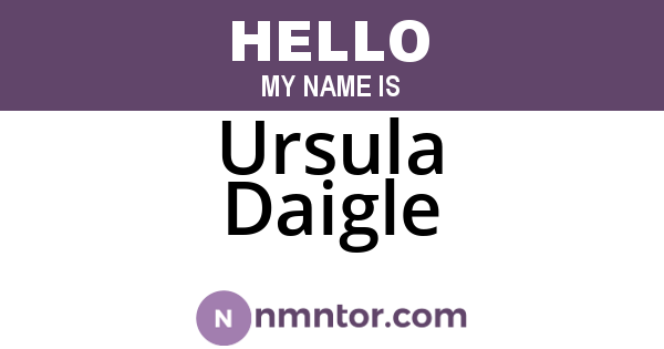 Ursula Daigle
