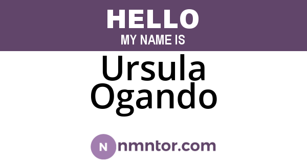 Ursula Ogando