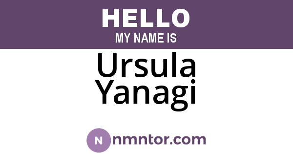 Ursula Yanagi