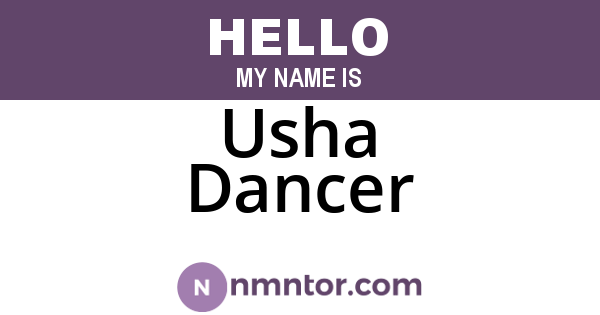 Usha Dancer