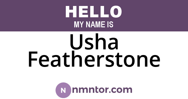 Usha Featherstone