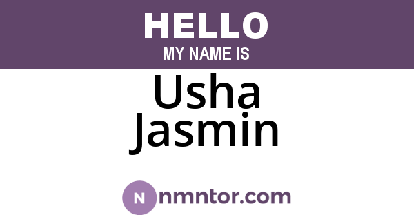 Usha Jasmin