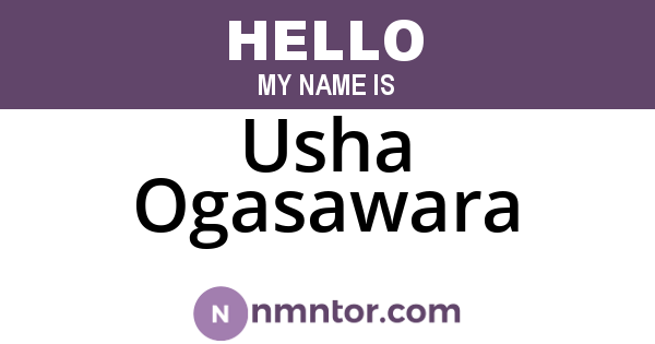 Usha Ogasawara