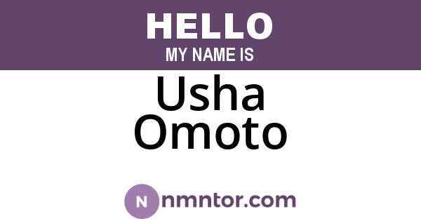 Usha Omoto