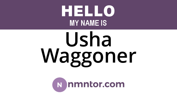 Usha Waggoner