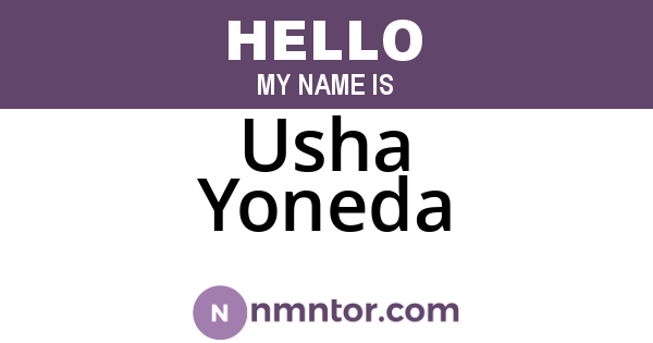 Usha Yoneda