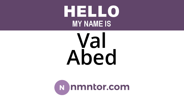 Val Abed