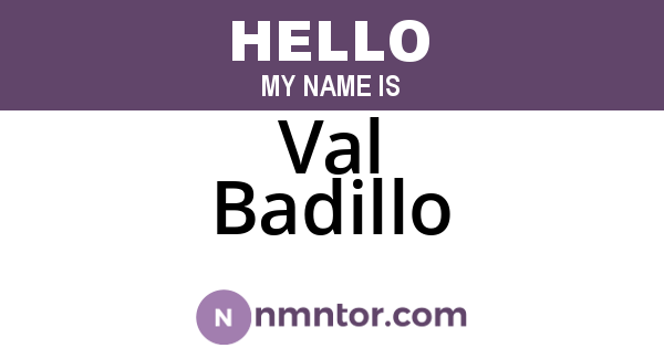 Val Badillo