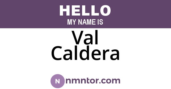 Val Caldera