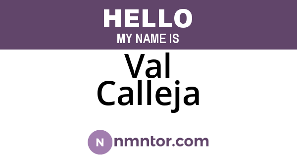 Val Calleja
